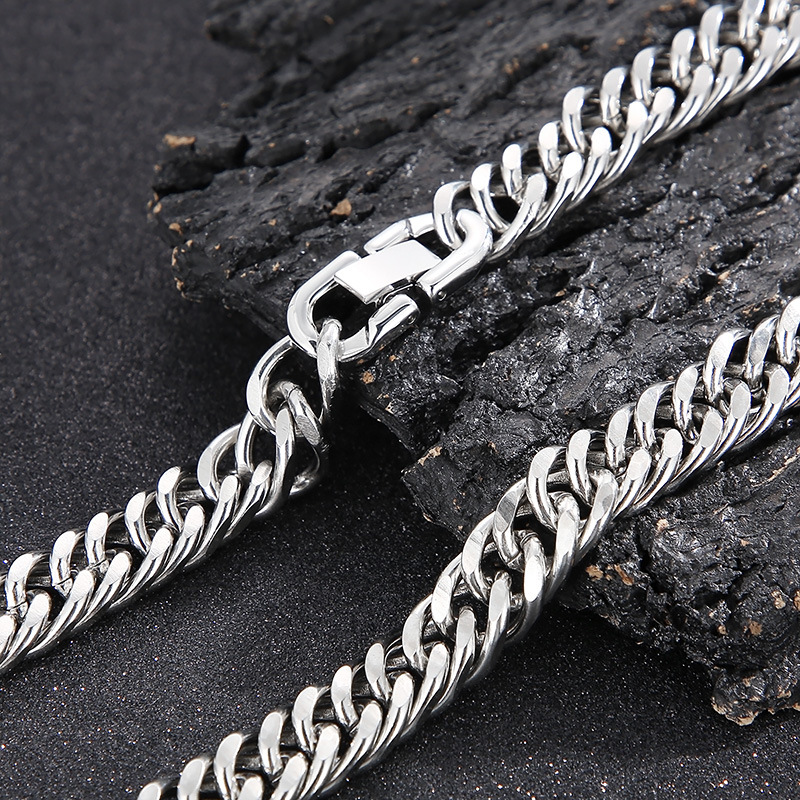 Simple Style Geometric Stainless Steel Bracelets Necklace display picture 3