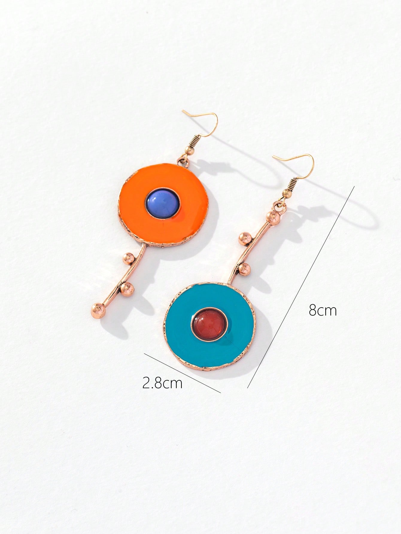1 Pair Classic Style Round Alloy Drop Earrings display picture 2