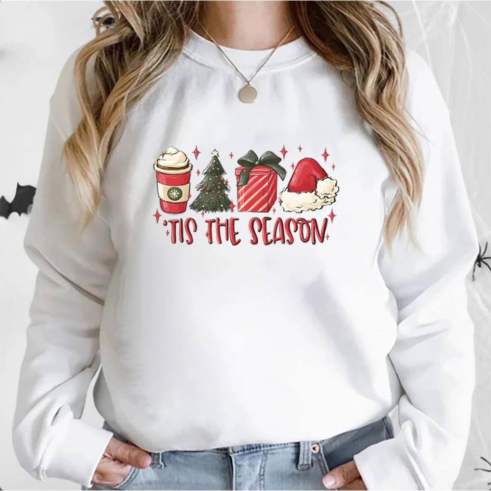 Sudaderas Con Capucha Para Mujer Manga Larga Impresión Navidad Letra display picture 2