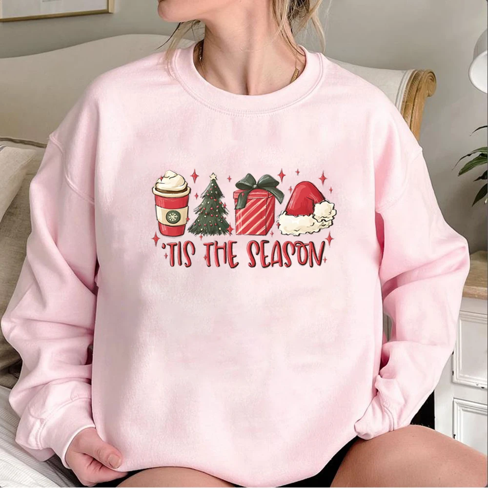 Women's Hoodies Long Sleeve Printing Christmas Letter display picture 7