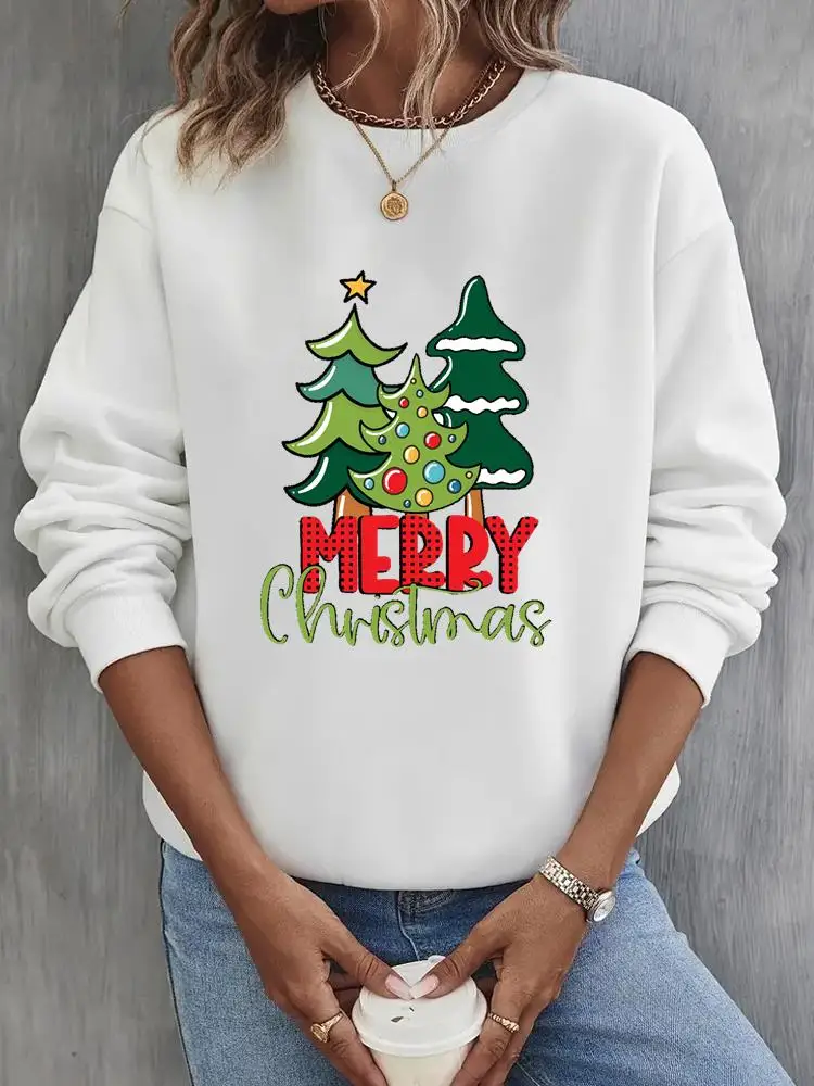 Women's Hoodies Long Sleeve Basic Christmas Tree display picture 1