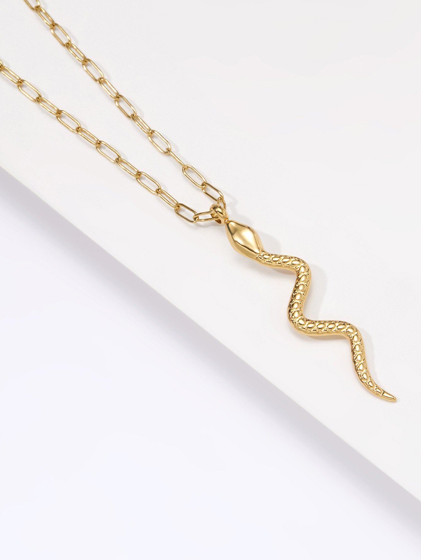 304 Stainless Steel 14K Gold Plated Simple Style Plating Snake display picture 2