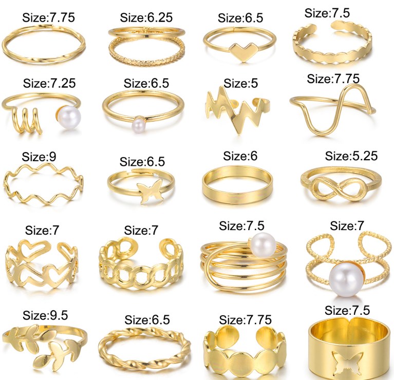 Vintage Style Leaf Heart Shape Flower Alloy Wholesale Open Rings display picture 7