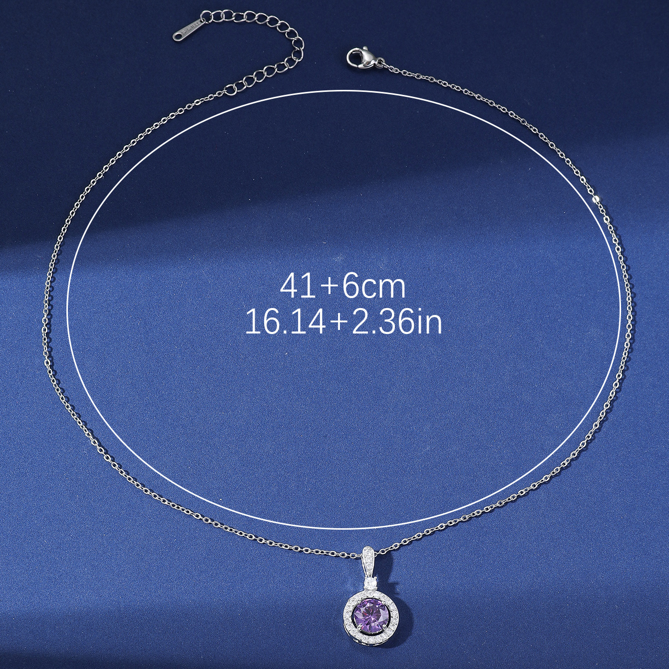 Wholesale Vintage Style Round Stainless Steel Plating Inlay Zircon Pendant Necklace display picture 2