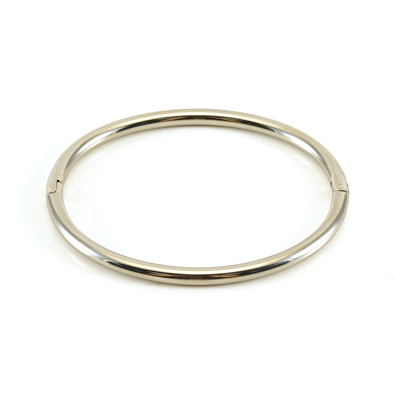 Simple Style Solid Color Stainless Steel 18K Gold Plated Titanium Steel Bangle In Bulk display picture 2