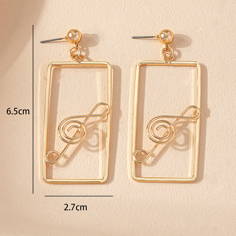 1 Pair Casual Geometric Plating Ferroalloy 14k Gold Plated Drop Earrings display picture 5
