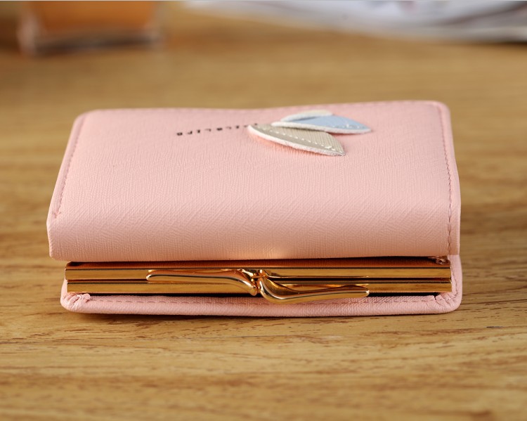 Women's Solid Color Pu Leather Clasp Frame Wallets display picture 9