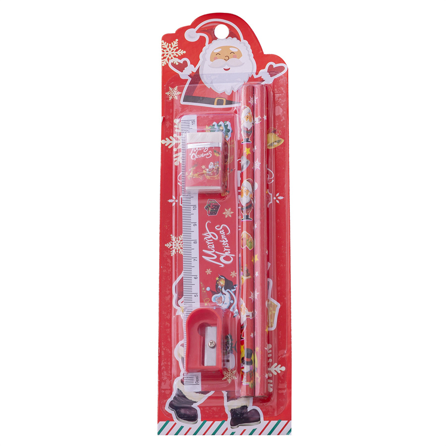 5 Pieces Santa Claus Snowman Class Learning Wood Mixed Materials Cartoon Style Classic Style Pencil display picture 1