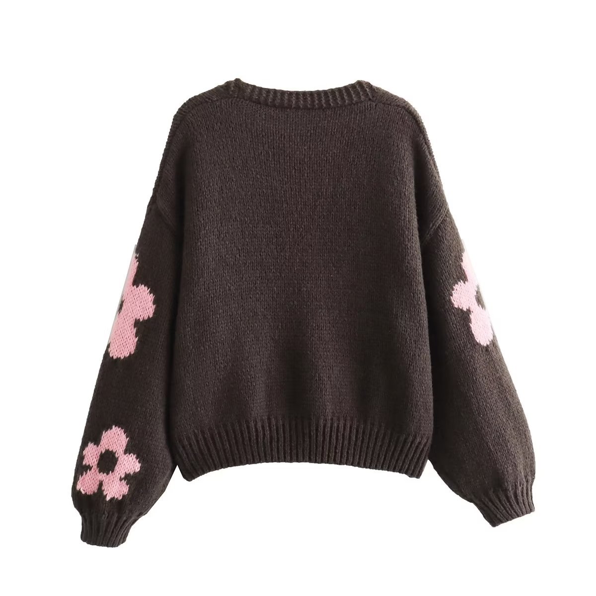 Women's Sweater Long Sleeve Sweaters & Cardigans Casual Flower display picture 2