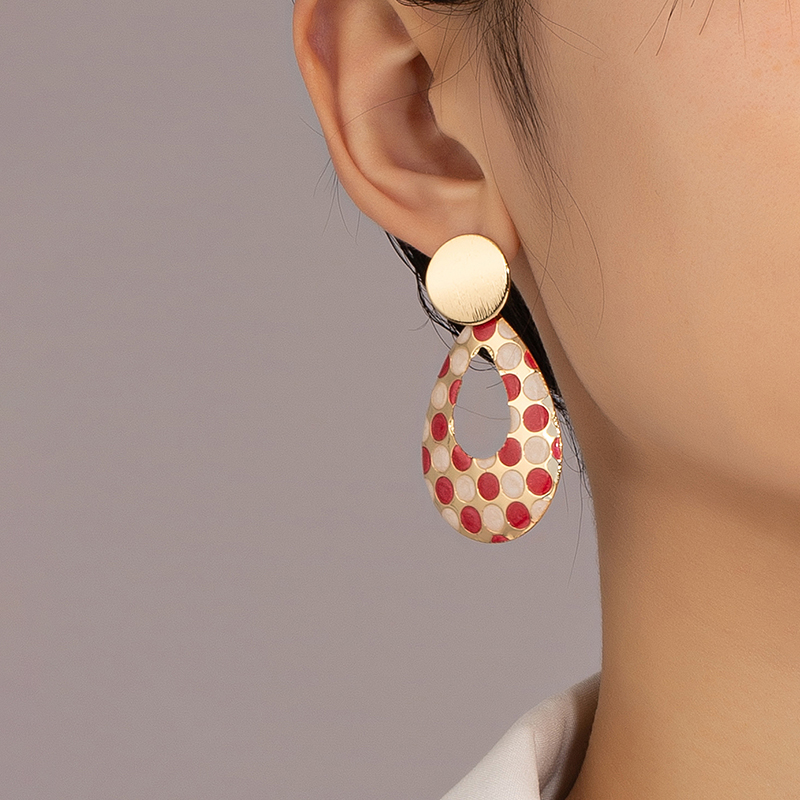 1 Pair Cute Vintage Style Sweet Geometric Ferroalloy Drop Earrings display picture 6