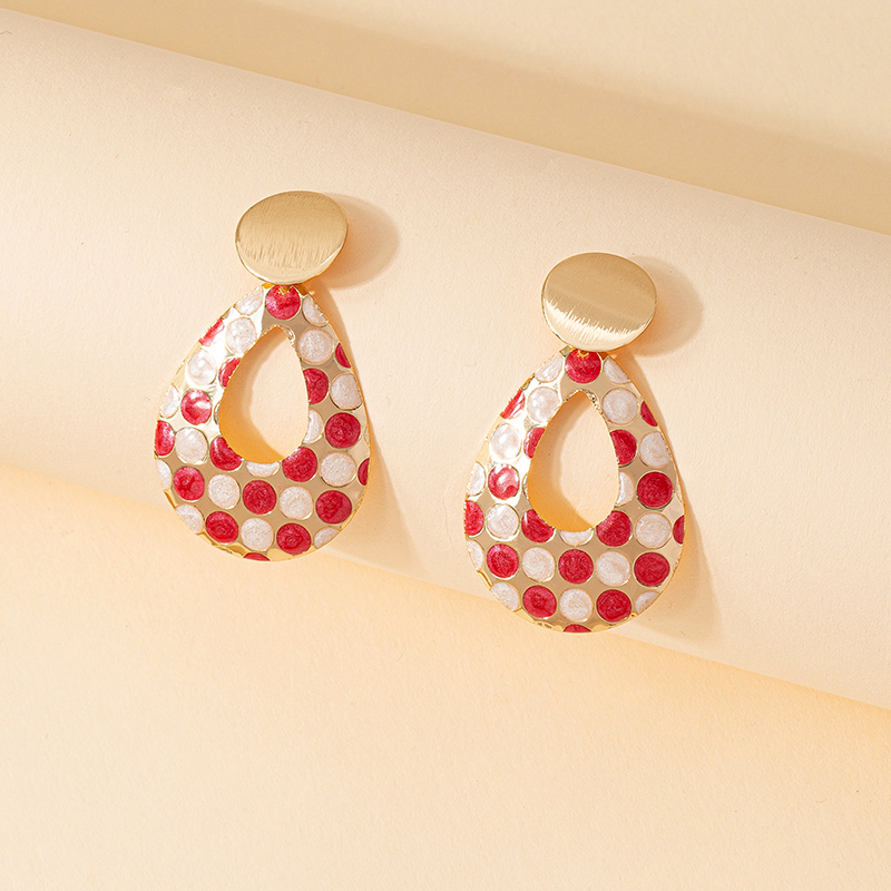 1 Pair Cute Vintage Style Sweet Geometric Ferroalloy Drop Earrings display picture 2
