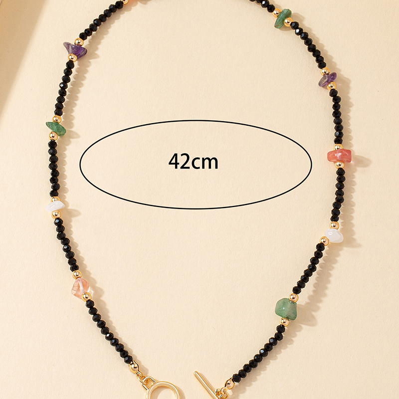 Casual Commute Round Glass Stone Women's Necklace display picture 5