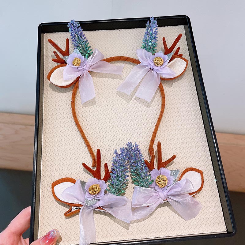 Einfacher Stil Bogenknoten Tuch Kontrastkragen Haarband display picture 2