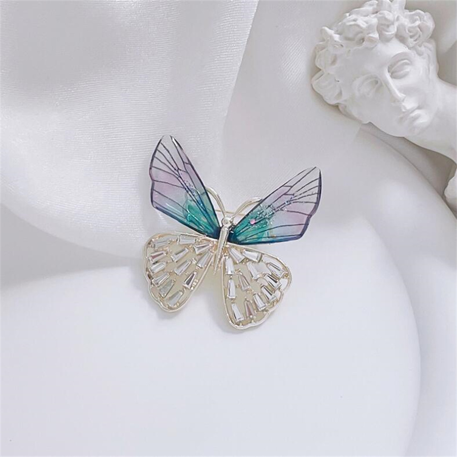 Elegant Butterfly Arylic Alloy Rhinestones Women's Brooches display picture 7