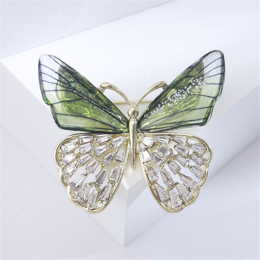 Elegant Butterfly Arylic Alloy Rhinestones Women's Brooches display picture 13