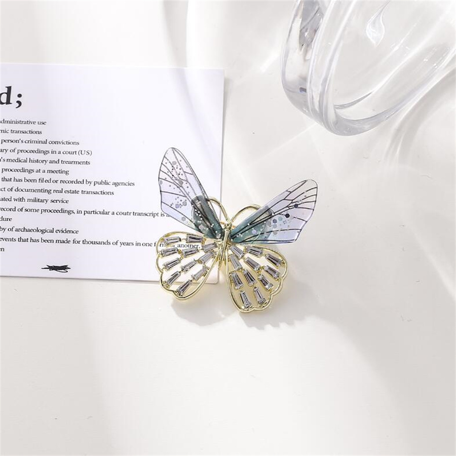 Elegant Butterfly Arylic Alloy Rhinestones Women's Brooches display picture 9