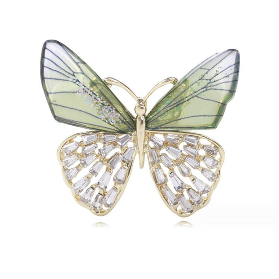Elegant Butterfly Arylic Alloy Rhinestones Women's Brooches display picture 10
