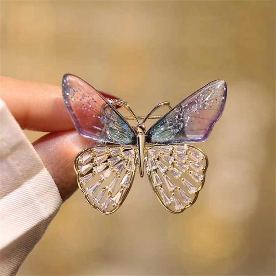 Elegant Butterfly Arylic Alloy Rhinestones Women's Brooches display picture 17