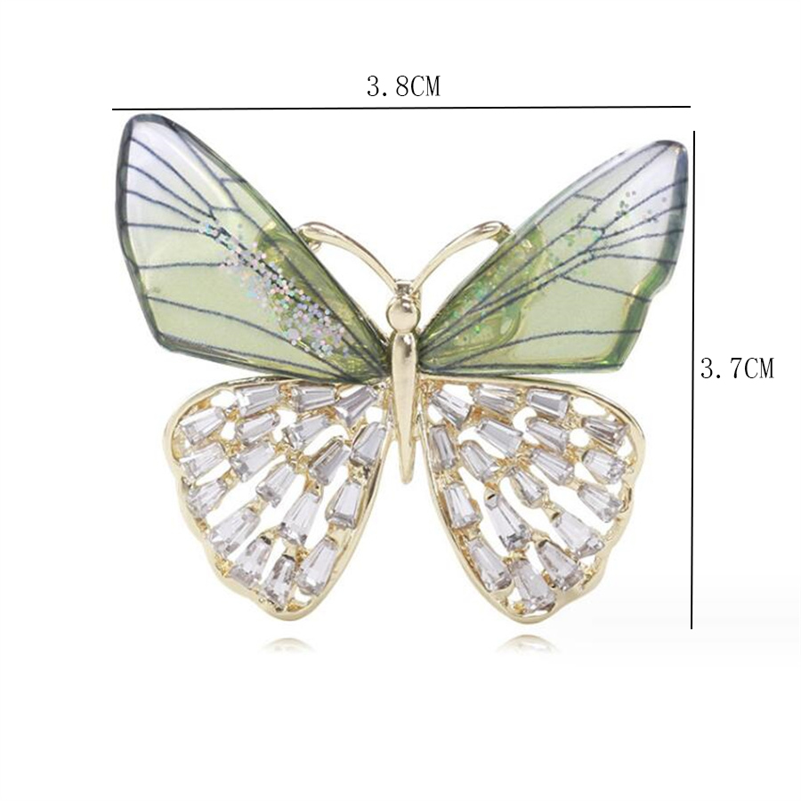 Elegant Butterfly Arylic Alloy Rhinestones Women's Brooches display picture 15