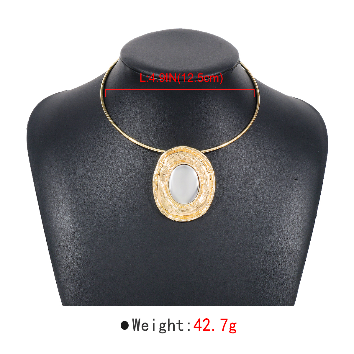 Exaggerated Modern Style Simple Style Round Alloy Women's Choker display picture 1