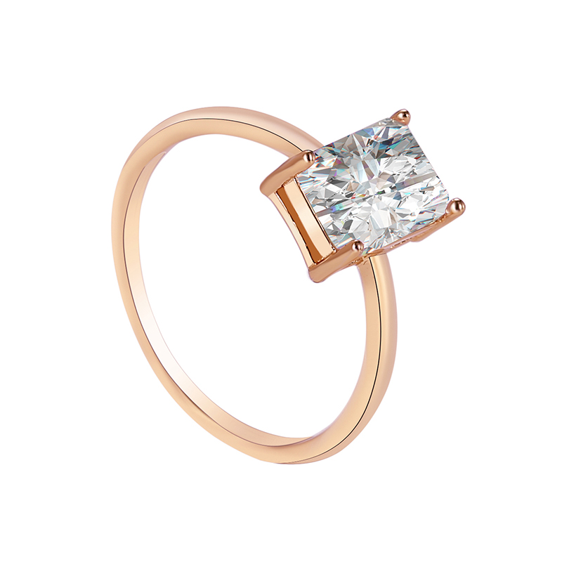 Basic Simple Style Classic Style Geometric Copper Plating Inlay Zircon 18k Gold Plated Rose Gold Plated White Gold Plated Rings display picture 9