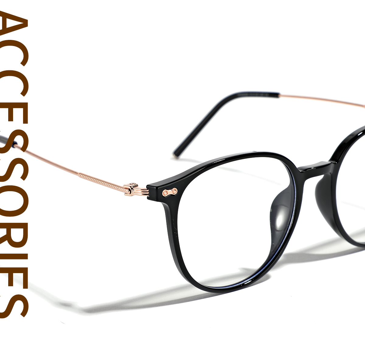 Modern Style Streetwear Round Solid Color Ac Round Frame Full Frame Glasses display picture 5
