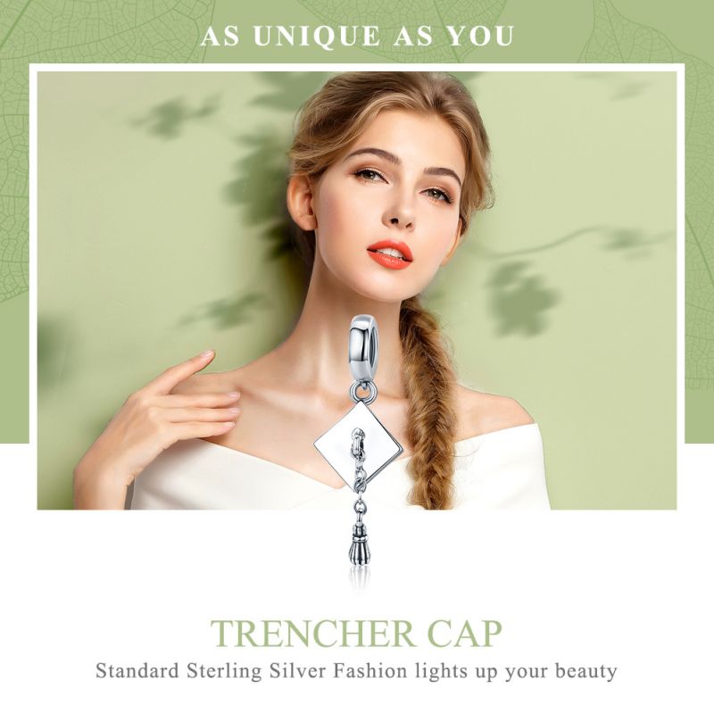 Casual Trencher Cap Sterling Silver Jewelry Accessories display picture 5