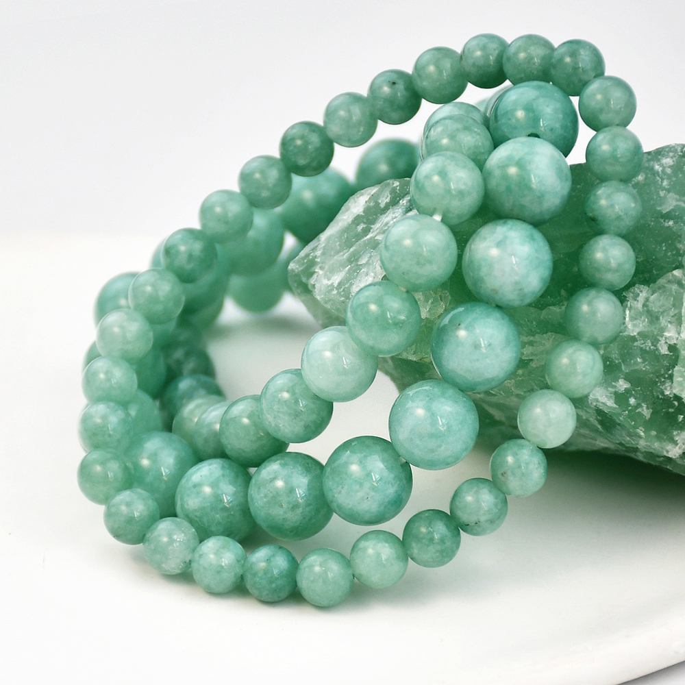 Chinoiserie Round Natural Stone Beaded Bracelets display picture 2