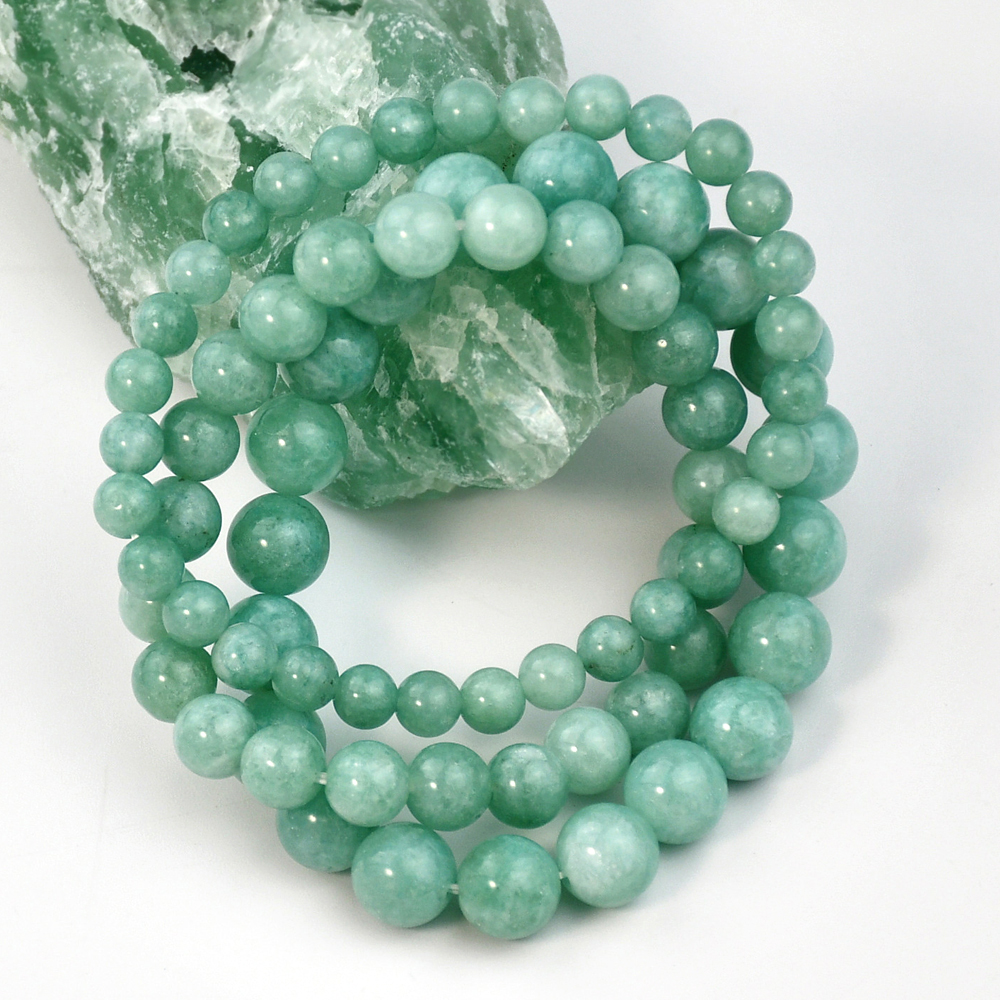 Chinoiserie Round Natural Stone Beaded Bracelets display picture 1