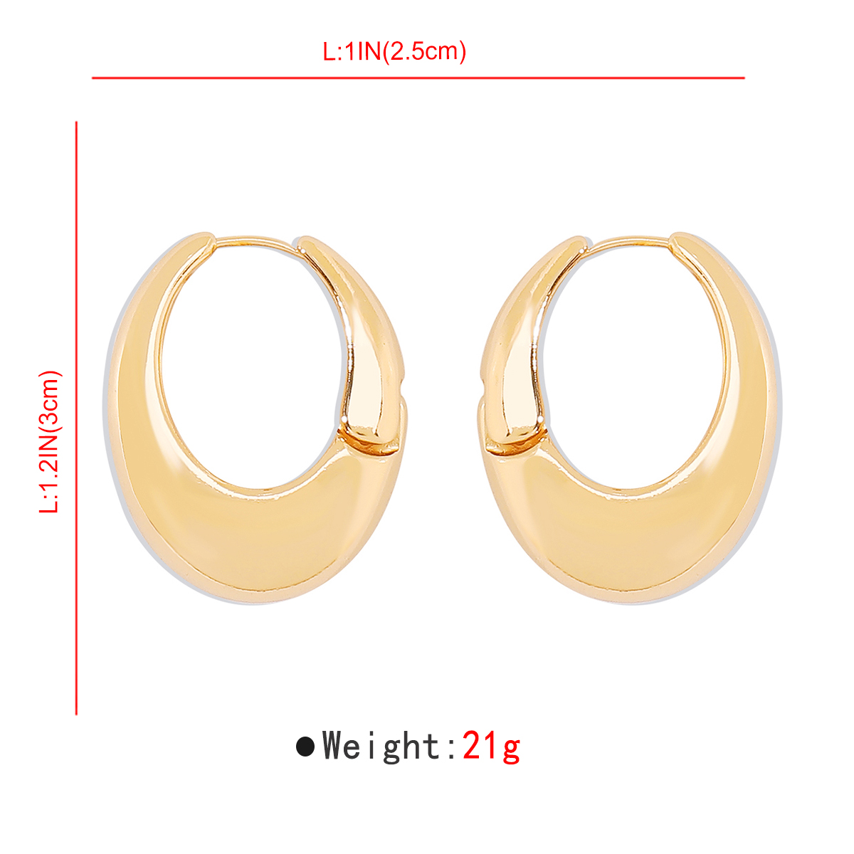 1 Pair Simple Style Solid Color Alloy Iron Drop Earrings display picture 1