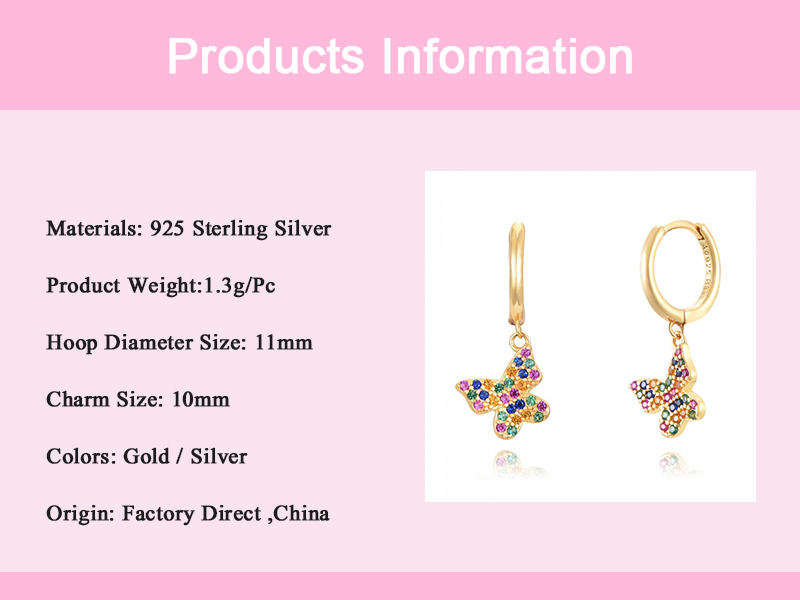 1 Pair Elegant Luxurious Shiny Butterfly Plating Inlay Alloy Zircon 18k Gold Plated Dangling Earrings display picture 1