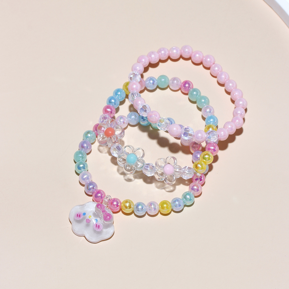 Princess Cute Sweet Clouds Ice Cream Heart Shape Arylic Resin Girl's Bracelets display picture 14