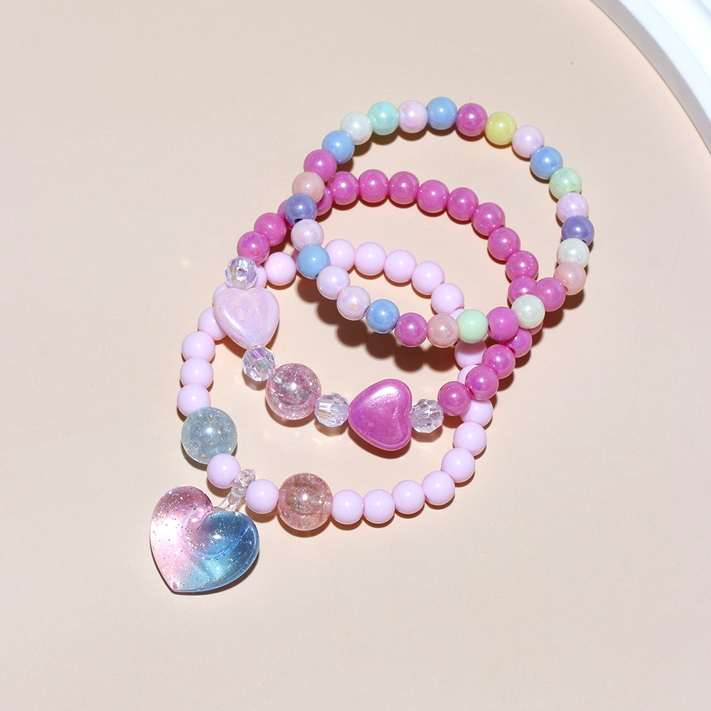 Princess Cute Sweet Clouds Ice Cream Heart Shape Arylic Resin Girl's Bracelets display picture 16