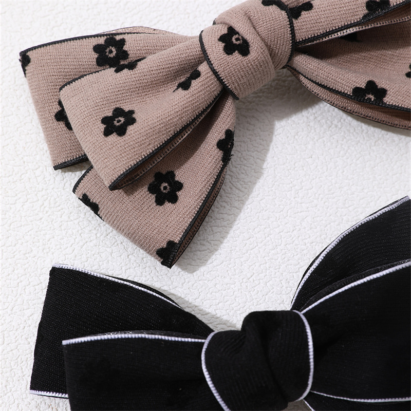 Sweet Solid Color Bow Knot Cloth Hair Clip display picture 7