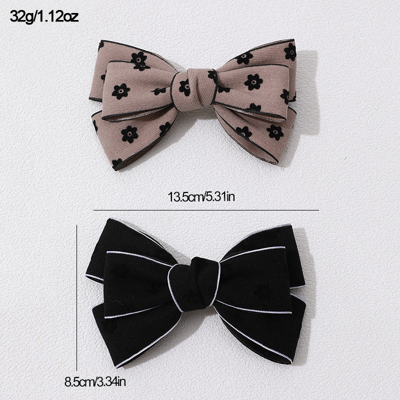 Sweet Solid Color Bow Knot Cloth Hair Clip display picture 6