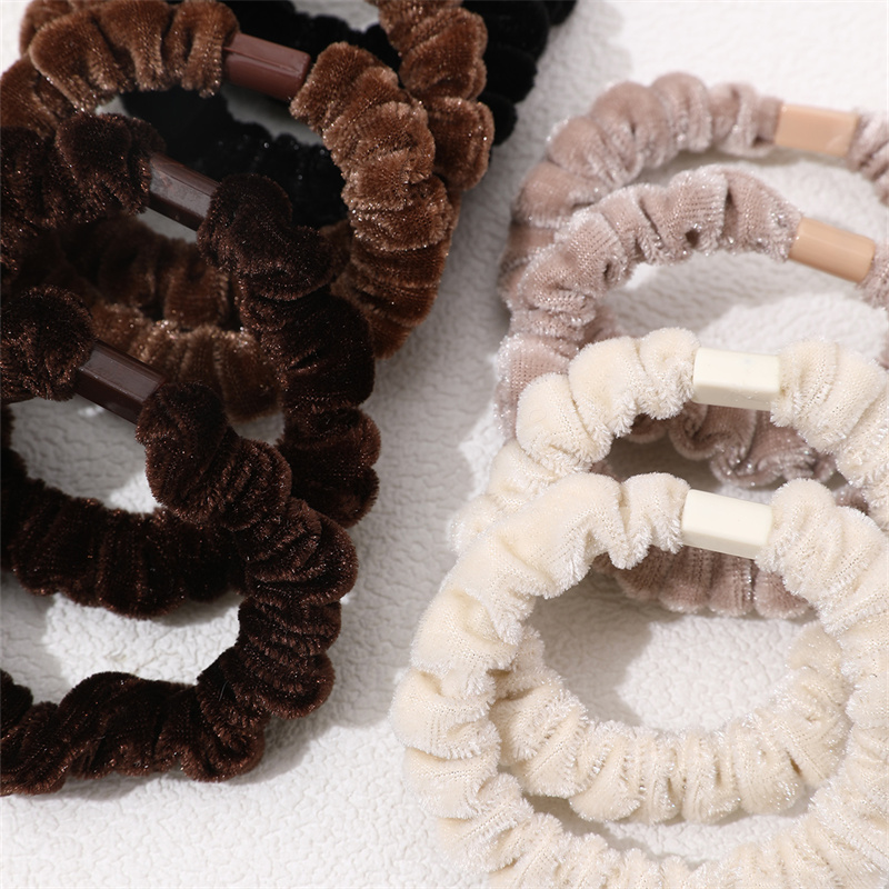 Simple Style Solid Color Cloth Hair Tie display picture 5