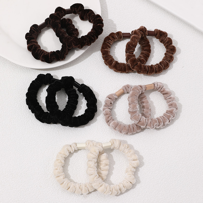 Simple Style Solid Color Cloth Hair Tie display picture 2