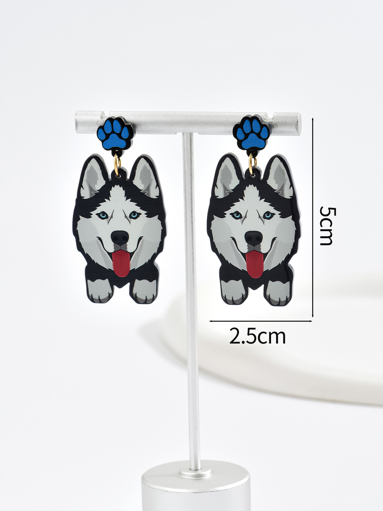 1 Pair Cute Dog Arylic Drop Earrings display picture 6