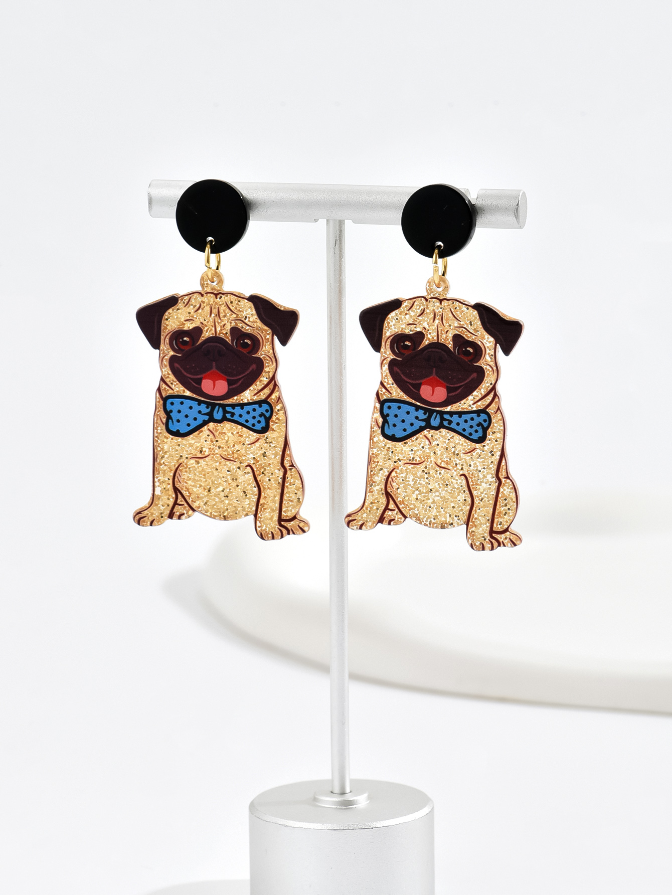 1 Pair Cute Dog Arylic Drop Earrings display picture 11