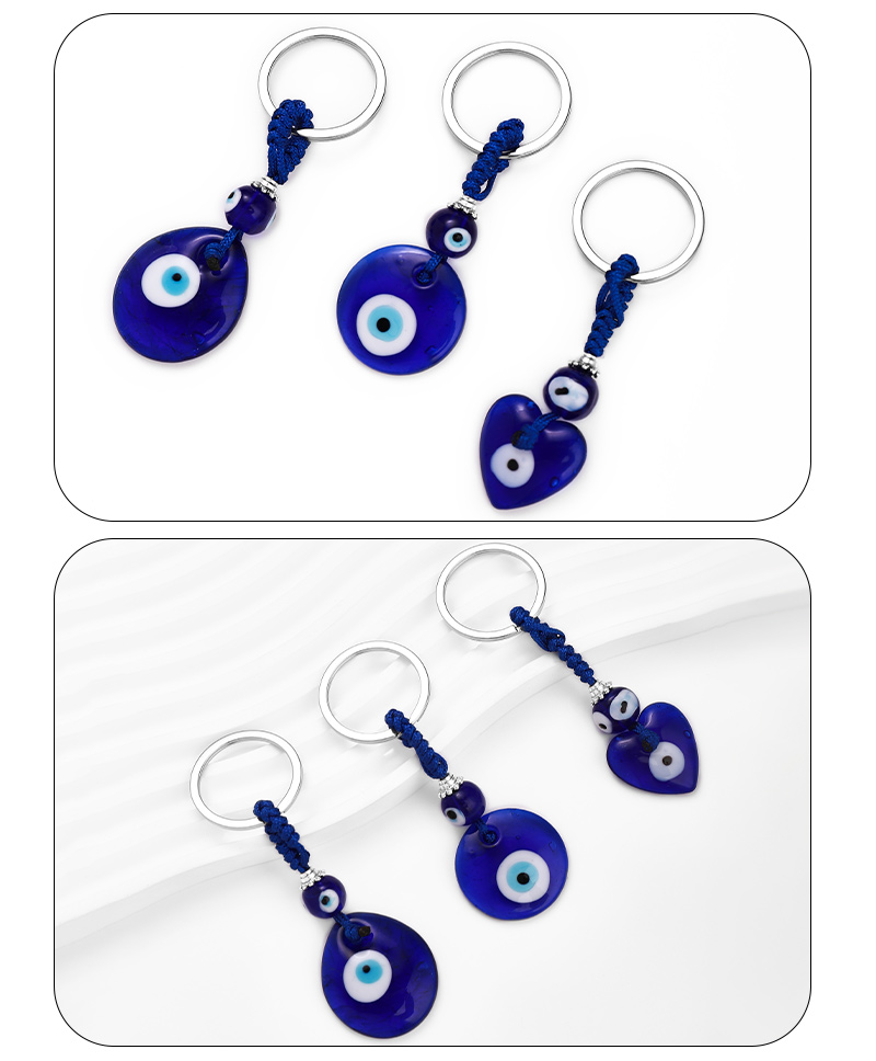 Simple Style Devil's Eye Glass Casting Bag Pendant Keychain display picture 4