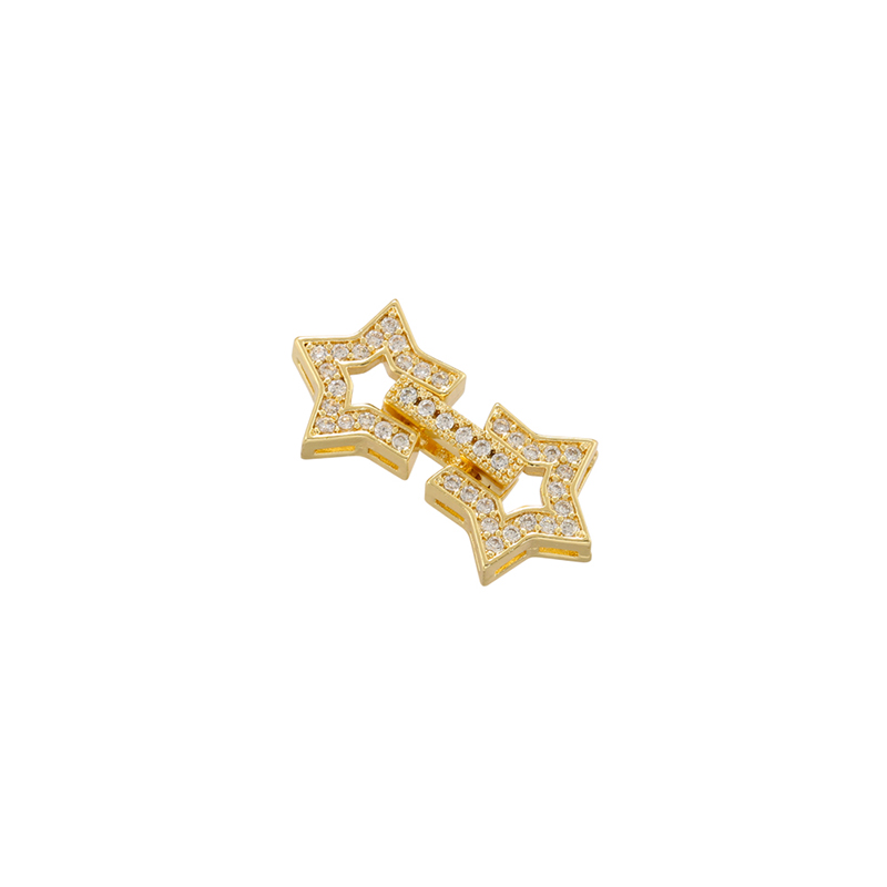 Simple Style Classic Style Pentagram Water Droplets Bow Knot Copper Plating Inlay Zircon 18k Gold Plated Jewelry Accessories display picture 2