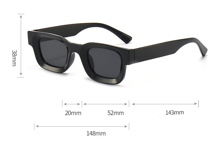 Casual Fashion Sports Rectangle Pc Square Framework Women's Sunglasses display picture 1