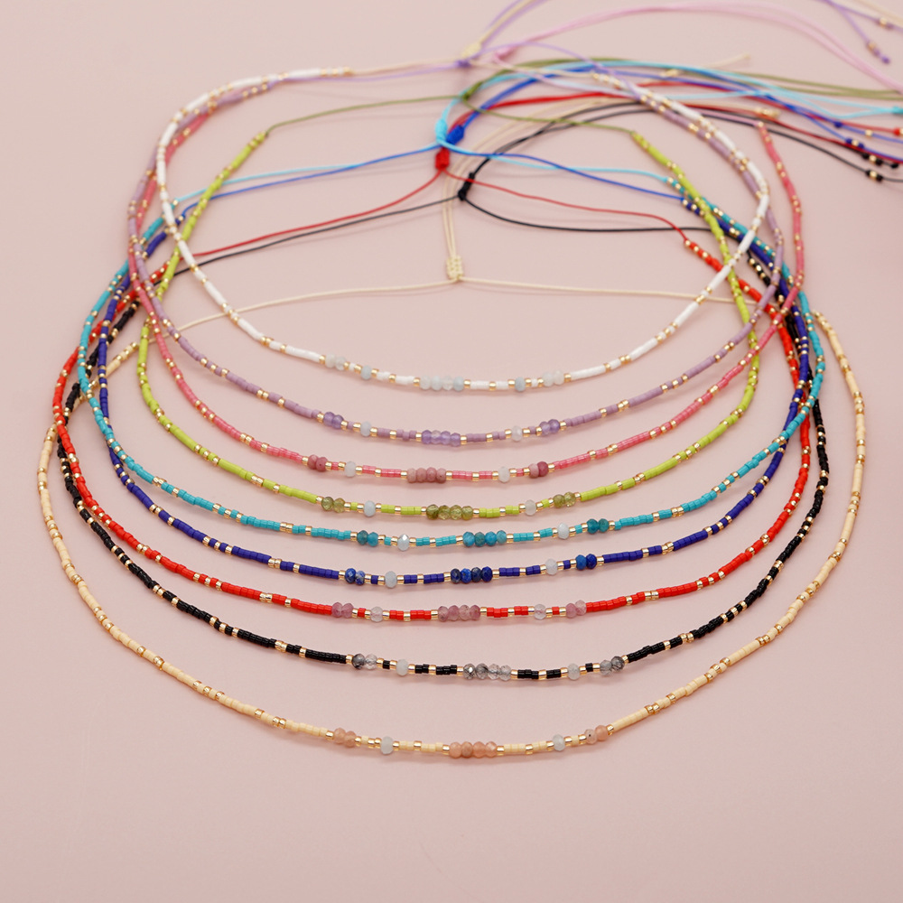 Bohemian Geometric Glass Knitting Women's Bracelets display picture 2