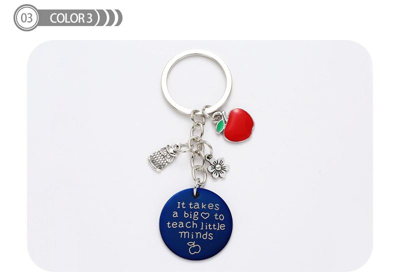 Business Simple Style Classic Style Letter Heart Shape Stainless Steel Keychain display picture 3