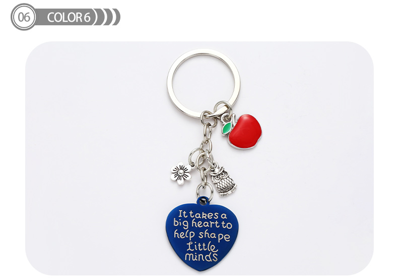 Business Simple Style Classic Style Letter Heart Shape Stainless Steel Keychain display picture 6