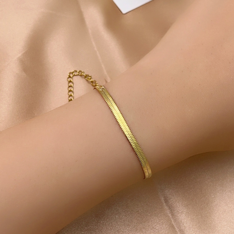 Hip-Hop Simple Style Commute Solid Color 304 Stainless Steel Bracelets In Bulk display picture 4