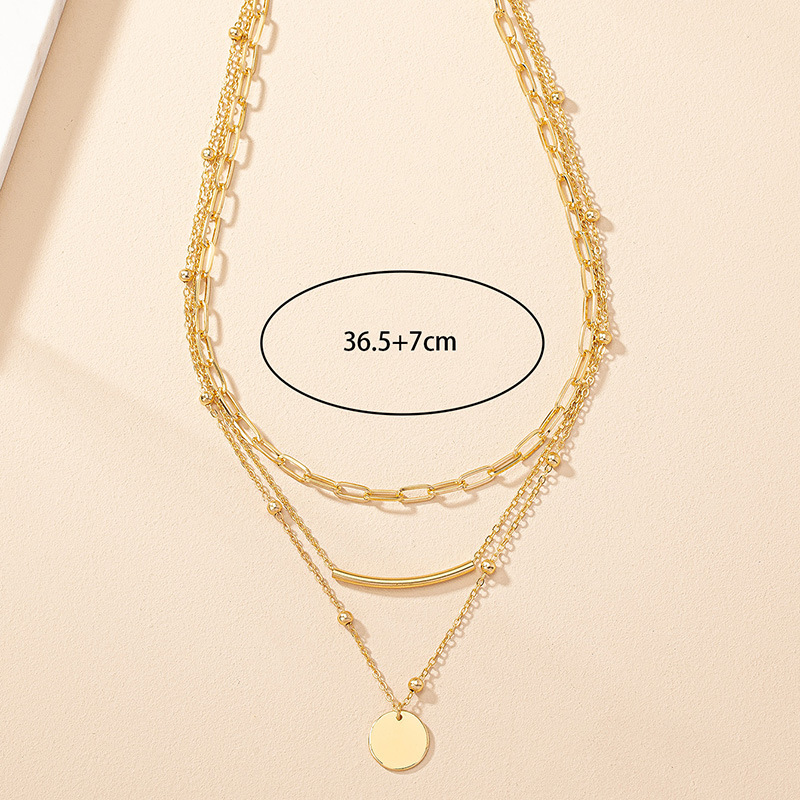 Vintage Style Geometric Round Alloy Wholesale Pendant Necklace display picture 1