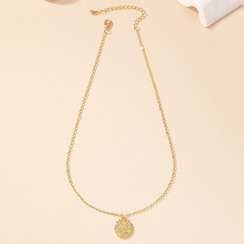 Simple Style Flower Alloy Wholesale Pendant Necklace display picture 3