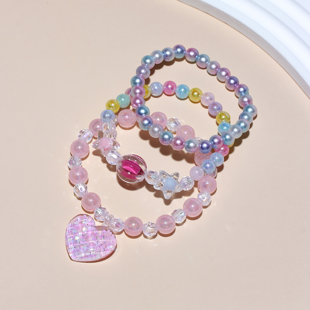 Princess Cute Sweet Hippocampus Flower Shell Arylic Resin Beaded Girl's Bracelets display picture 12