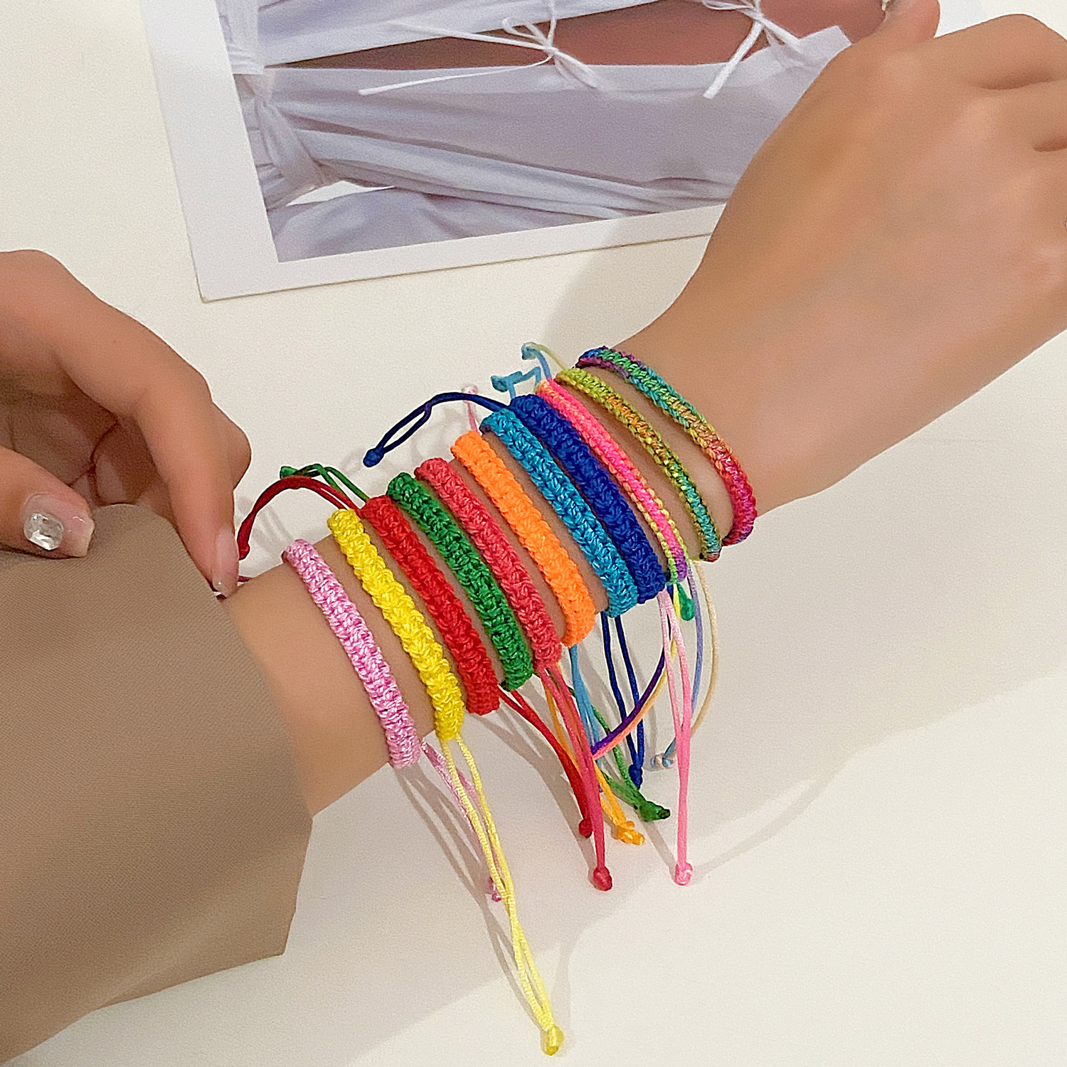 Casual Streetwear Geometric Rope Women's Drawstring Bracelets display picture 2